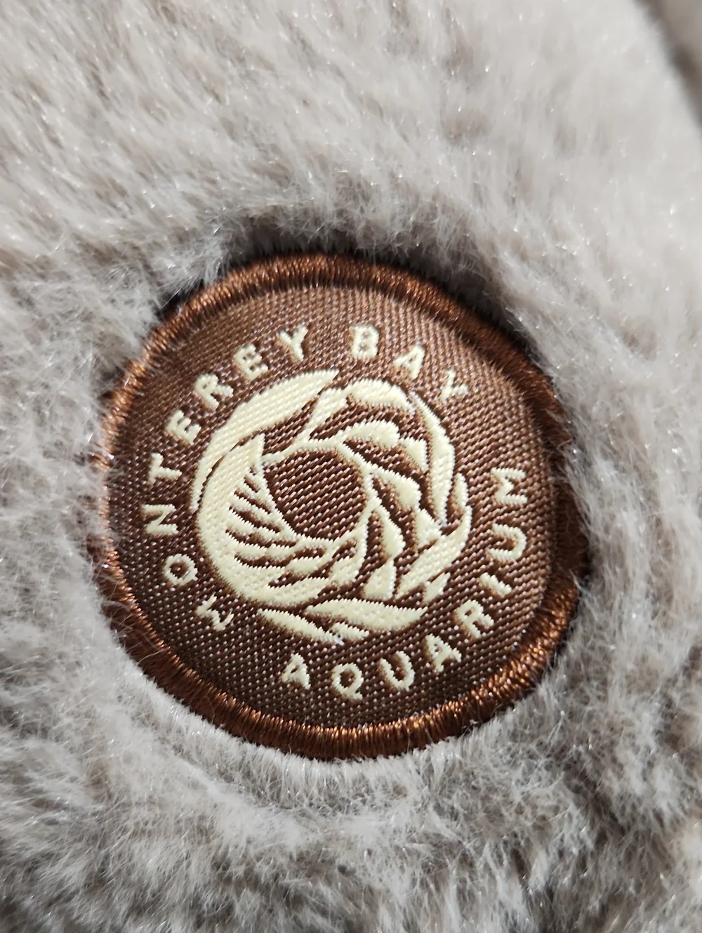Plush Otter Holding Shell